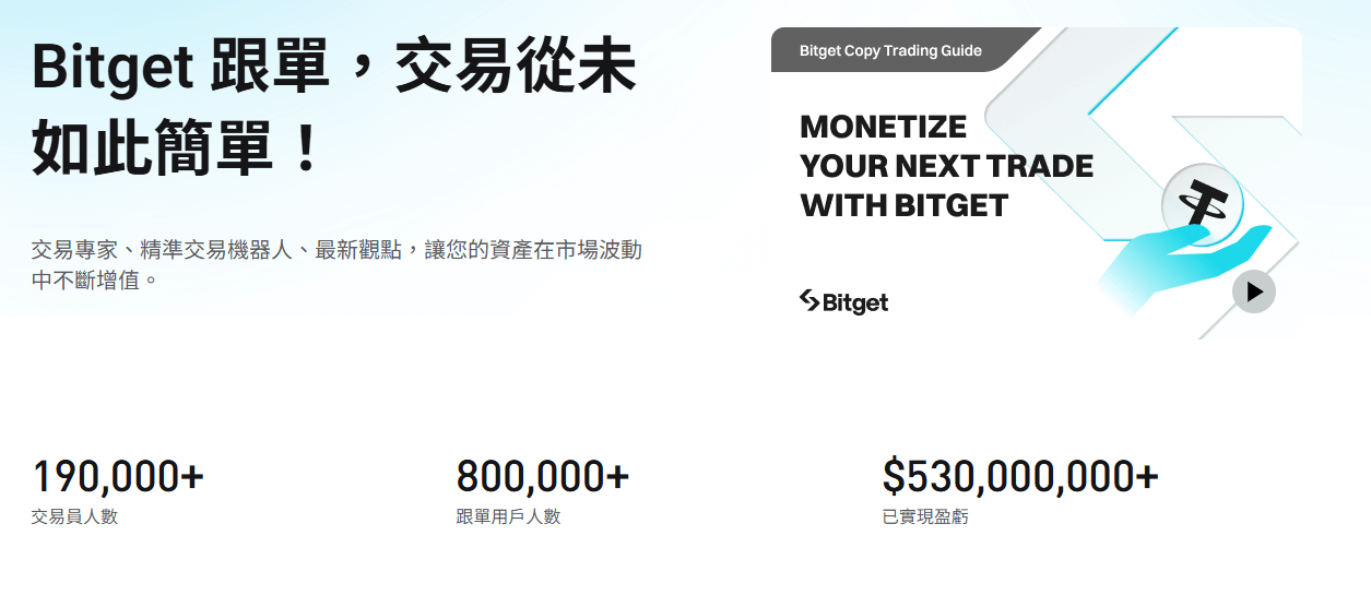 Bitget跟單，如此簡單