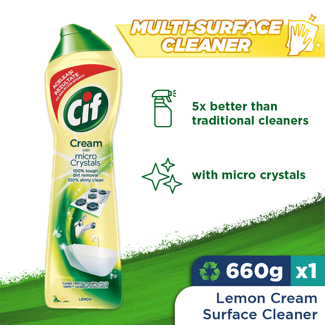 Cif Liquid Scourer Lemon 660g • ONESHOP