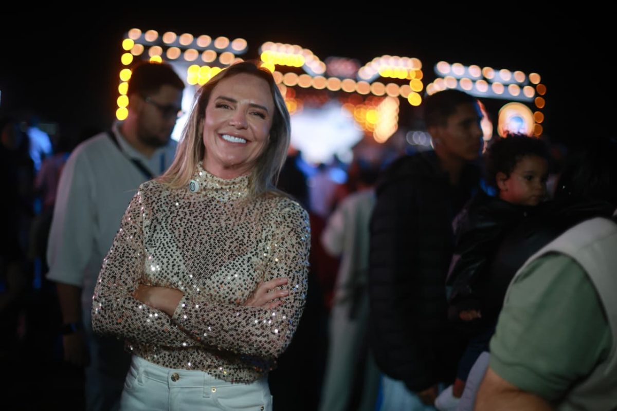 Celina Leão na virada de ano da Esplanada dos Ministérios