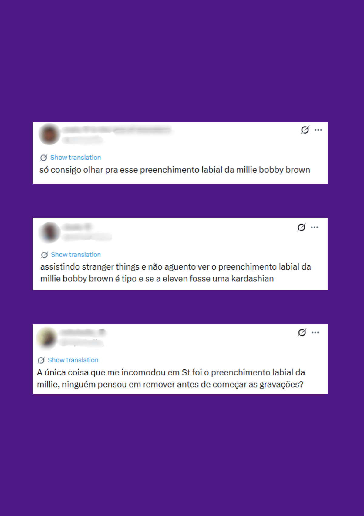 foto com cor. críticas millie bobby brown - metrópoles