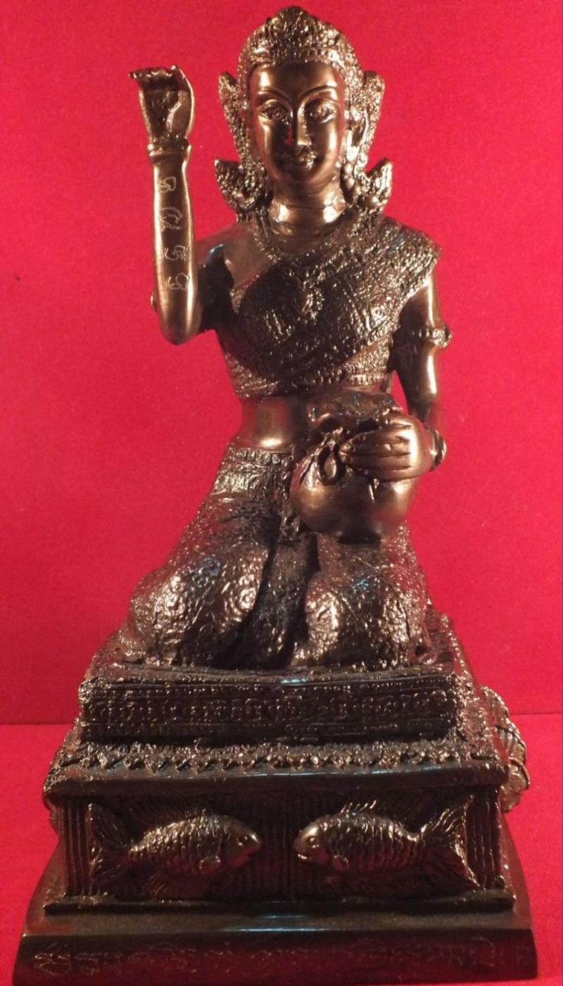 แม่นางกวัก วัดบางพระ นครปฐม เนื้อโลหะหน้าตัก5นิ้ว