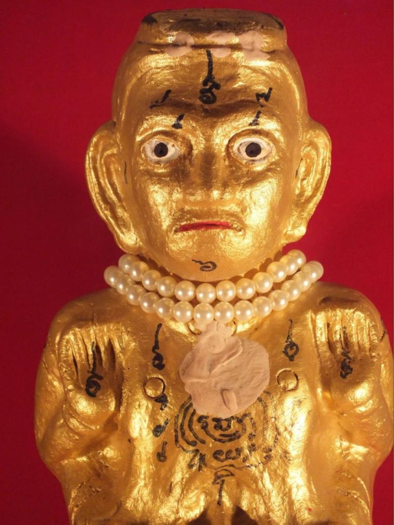 กุมารทองลป.แย้ม วัดสามง่าม รุ่นสร้างกำแพงลาย