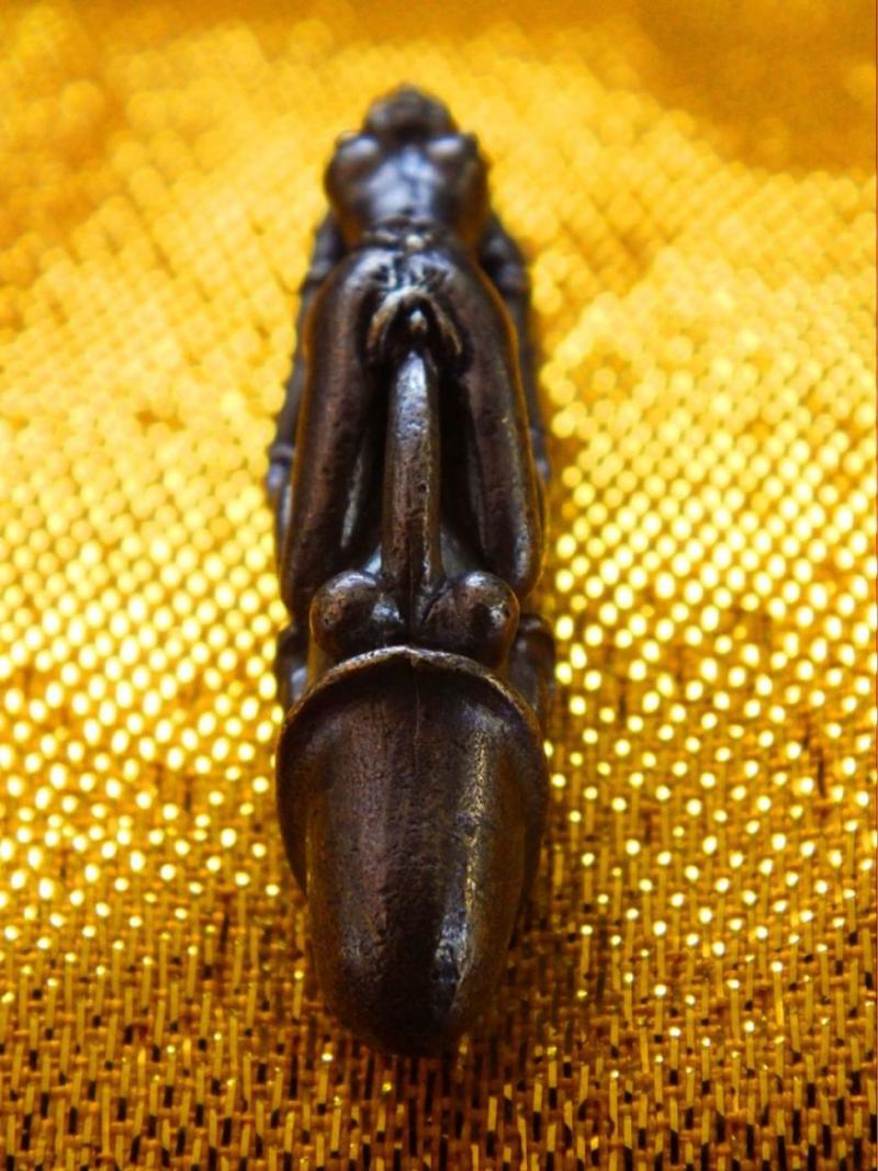 ปลัดขลิกนางพิม เนื้อสัมฤทธิ์รมดำ หลวงปู่อั๊บ วัดท้องไทร จ.นครปฐม