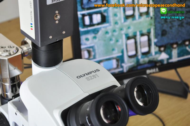 Sep 2014 Comments Off	 กล้องสเตอริโอไมโครสโคปซูม Stereo Microscope Olympus SZ61TR มือสอง