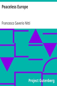 Peaceless Europe by Francesco Saverio Nitti