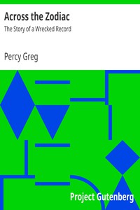 Across the Zodiac by Percy Greg