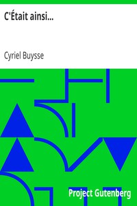 C'Était ainsi... by Cyriel Buysse