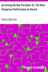 Joe Strong the Boy Fire-Eater; Or, The Most Dangerous Performance on Record