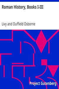 Roman History, Books I-III by Livy