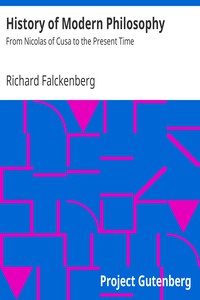 History of Modern Philosophy by Richard Falckenberg