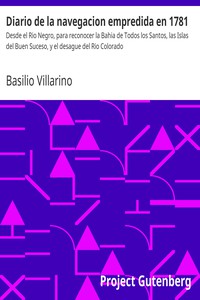 Diario de la navegacion empredida en 1781 by Basilio Villarino