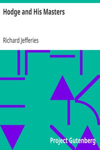 Hodge and His Masters by Richard Jefferies