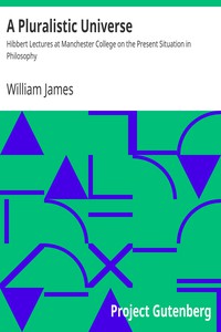 A Pluralistic Universe by William James