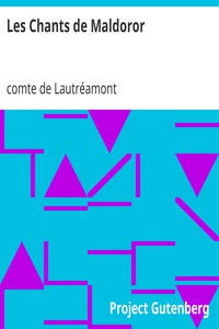 Les Chants de Maldoror by comte de Lautréamont