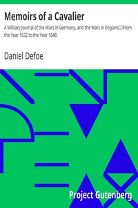 Memoirs of a Cavalier by Daniel Defoe