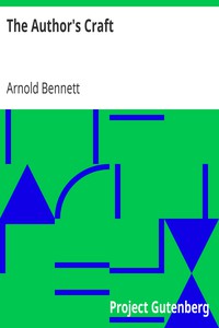 The Author's Craft by Arnold Bennett