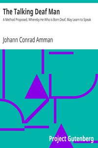 The Talking Deaf Man by Johann Conrad Amman