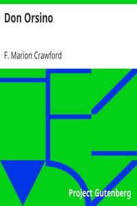 Don Orsino by F. Marion Crawford