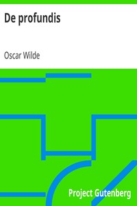 De profundis by Oscar Wilde