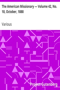 The American Missionary — Volume 42, No. 10, October, 1888 by Various