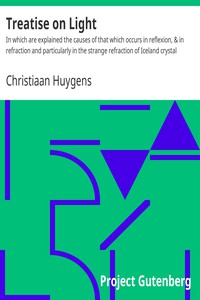 Treatise on Light by Christiaan Huygens