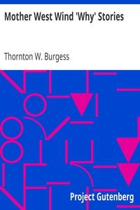 Mother West Wind 'Why' Stories by Thornton W. Burgess