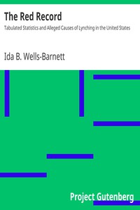 The Red Record by Ida B. Wells-Barnett