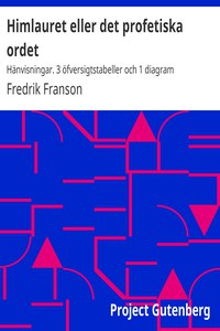 Himlauret eller det profetiska ordet by Fredrik Franson