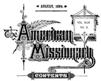 The American Missionary — Volume 43, No. 08, August, 1889 by Various