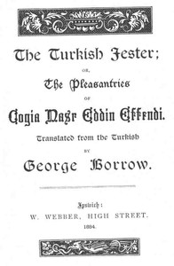 The Turkish Jester by George Borrow