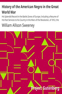 History of the American Negro in the Great World War by William Allison Sweeney