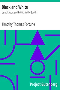 Black and White: Land, Labor, and Politics in the South by Timothy Thomas Fortune