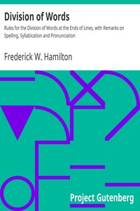 Division of Words by Frederick W. Hamilton