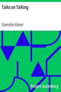 Talks on Talking by Grenville Kleiser