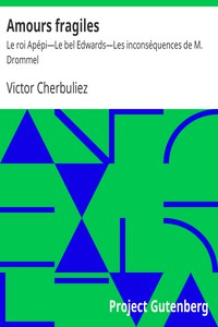 Amours fragiles by Victor Cherbuliez