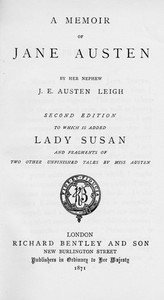 Memoir of Jane Austen by James Edward Austen-Leigh