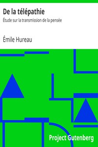 De la télépathie: Étude sur la transmission de la pensée by Émile Hureau