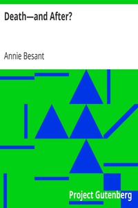 Death—and After? by Annie Besant