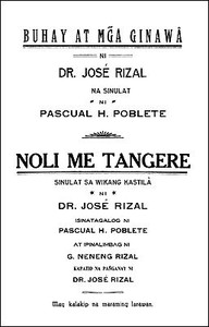 Buhay at Mga Ginawâ ni Dr. José Rizal by Pascual Hicaro Poblete