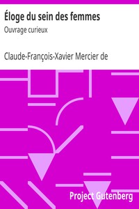 Éloge du sein des femmes by Claude-François-Xavier Mercier de Compiègne