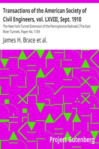 Transactions of the American Society of Civil Engineers, vol. LXVIII, Sept. 1910