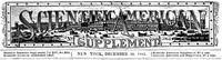 Scientific American Supplement, No. 365, December 30, 1882 by Various