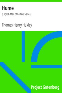 Hume by Thomas Henry Huxley