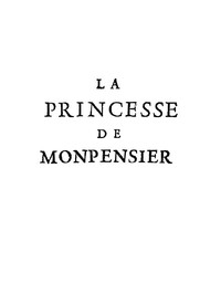 La princesse de Monpensier by Madame de La Fayette