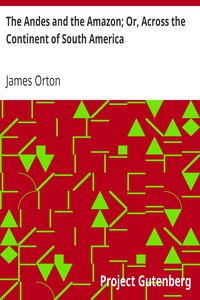 The Andes and the Amazon; Or, Across the Continent of South America by James Orton