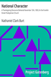 National Character by Nathaniel Clark Burt