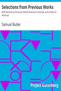 Selections from Previous Works by Samuel Butler