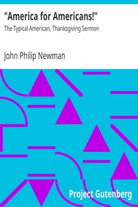 "America for Americans!" by John Philip Newman