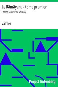 Le Râmâyana - tome premier by Valmiki