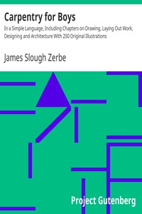 Carpentry for Boys by James Slough Zerbe